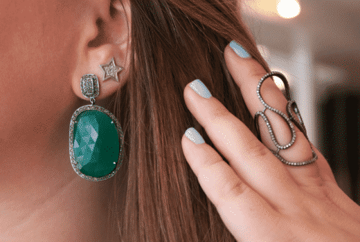 adornia jewels green earrings bling beauty hair missyonmadison nyc blog blogger fashion style