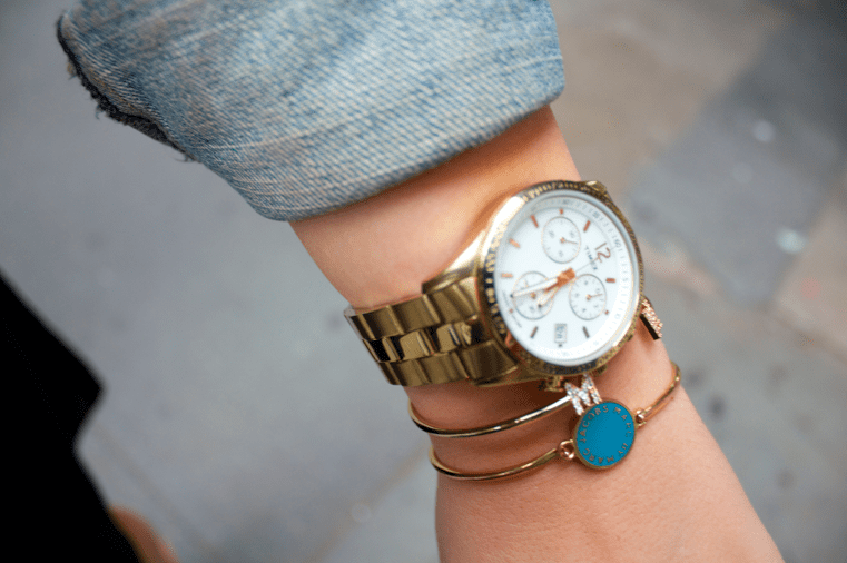 timex timexwatches watch goldwatch fashion blog blogger fashionblog style styleblog missyonmadison bangles jewels gold jewelry