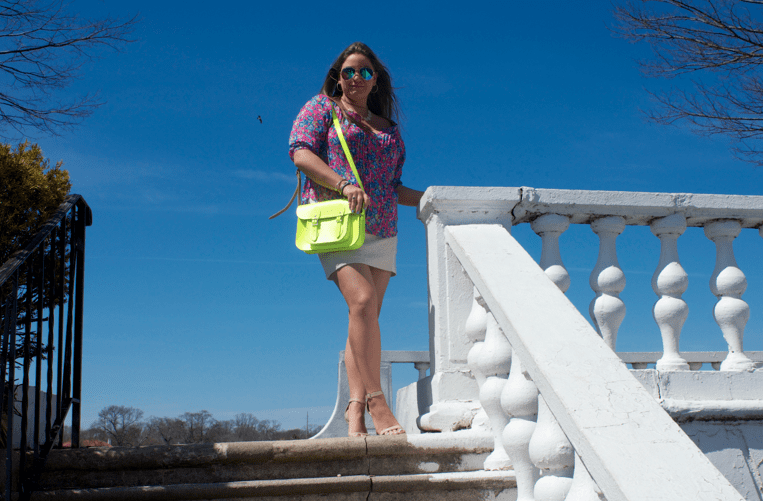 fashion blog blogger missyonmadison longisland abercrombie pinktop neoncambridgesatchel neonhandbags spring springstyle springfashion shop