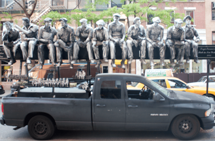 nyc art soho streetart blog blogger missyonmadison truck pickuptruck statues sculptures