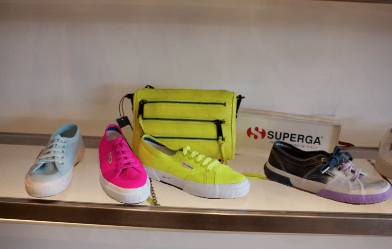 superga rebeccaminkoff shoes jildor sneakers neon neonsupergas missyonmadison style blog blogger fashion