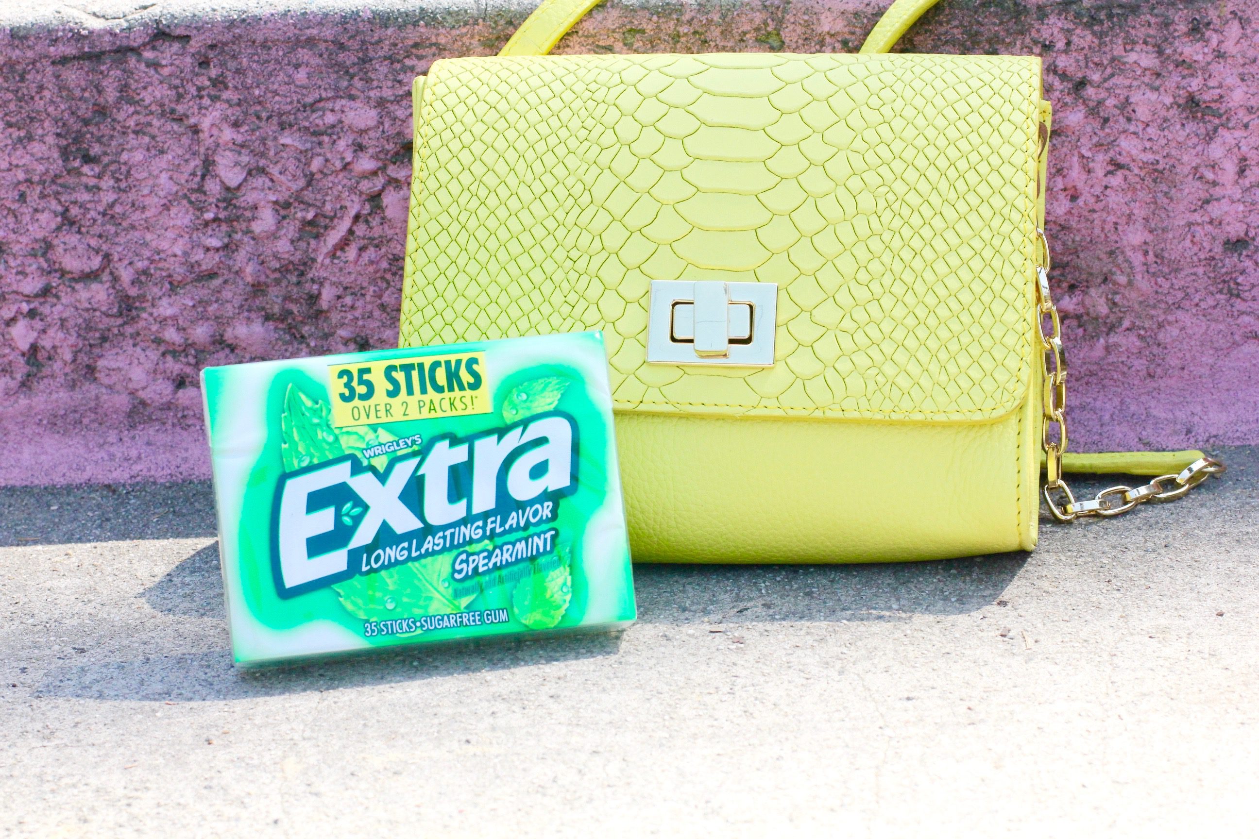 missyonmadison, melissa tierney, give extra get extra, night out prep, what to pack for a night out, whats in my bag, fashion blogger, lifestyle blog, night out tips, extra gum, walgreens, wrigleys, extra gum 35 pack, collective bias, fresh breathe, how to prep for date night, date night essentials, gigi ny, neon purse, summer style, date night trends,