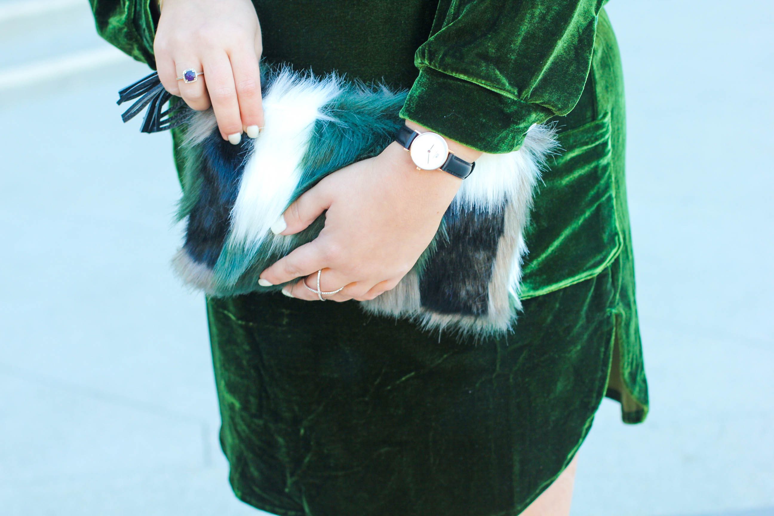 missyonmadison, MissyOnMadisonInstagram, melissa tierney, holiday style, velvet dress, zaful, green velvet dress, faux fur heels, furry heels, furry clutch, faux fur clutch, vera bradley, holiday gifting, hair goals, blogger style, outfit inspo, holiday outfit inspo, winter style, christmas style, merry christmas, christmas tree, christmas 2016, pasadena christmas tree, pasadena christmas, la blogger,