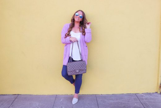missyonmadison, missyonmadison blog, la blogger, missyonmadison instagram, outfit inspo, outfit goals fall 2019 style, fall cardigans, affordable cardigans, nordstrom, shop the mint reviews, shop the mint, red dress boutique, red dress boutique reviews, fall 2019 cardigans, purple cardigans, grey chanel bag, gray chanel bag, shop pink blush skinny jeans, white chiffon camisole, how to style a cardigan for fall, colorful cardigans, ootd, melissa tierney,